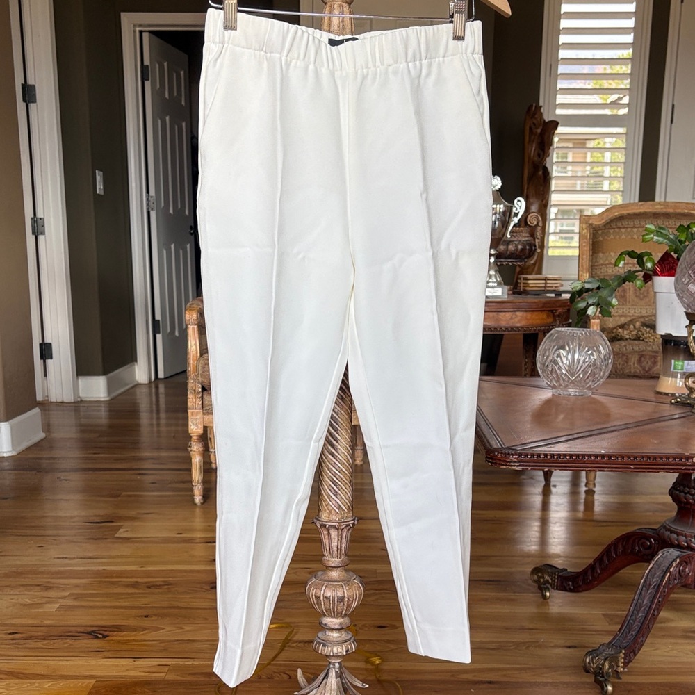 Dennis by Dennis basso White pleated Trousers